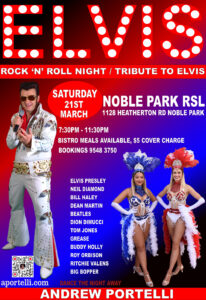 Noble Park RSL, Vegas Showgirls, Rock N Roll Elvis Show