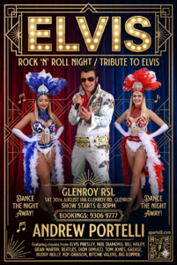 Elvis Show Genroy RSL, Melbourne Victoria